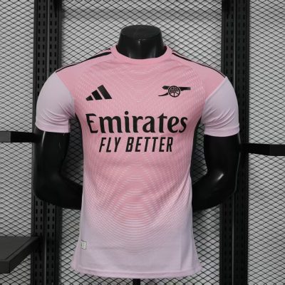 2025/2026 Player Version Arsenal pink Football Shirt 1:1 Thai Quality