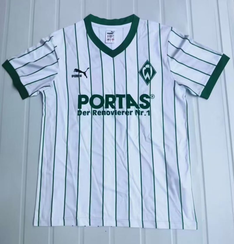 9c332765239afd517383fe8a38af618e 1987/1988 Retro Werder Bremen Home Football Shirt 1:1 Thai Quality