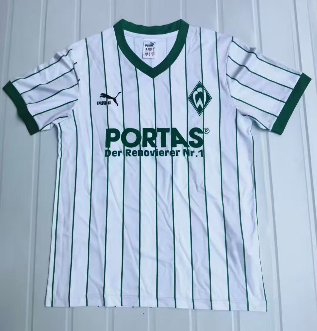 1987/1988 Retro Werder Bremen Home Football Shirt 1:1 Thai Quality