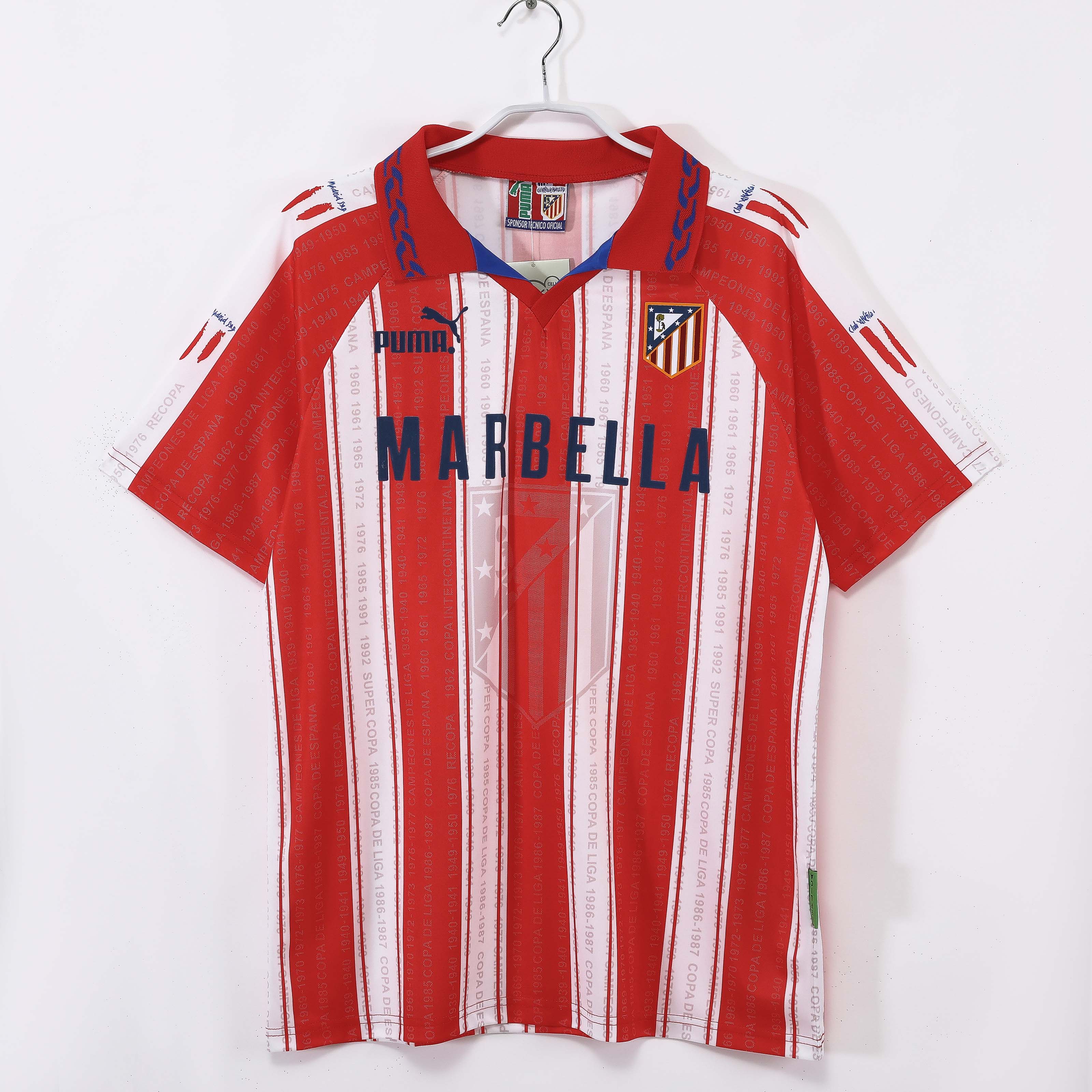 1995/1997 Retro Atletico Madrid Home Football Shirt 1:1 Thai Quality