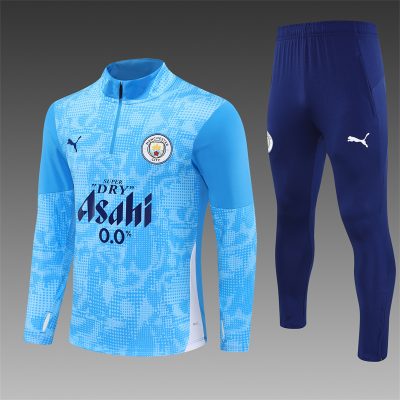 2025/2026 Manchester City Half-Pull Training Suit Football Shirt 1:1 Thai Quality Set