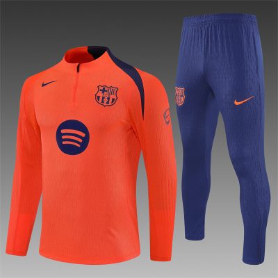 2025/2026 Barcelona Half-Pull Training Suit Football Shirt 1:1 Thai Quality Set