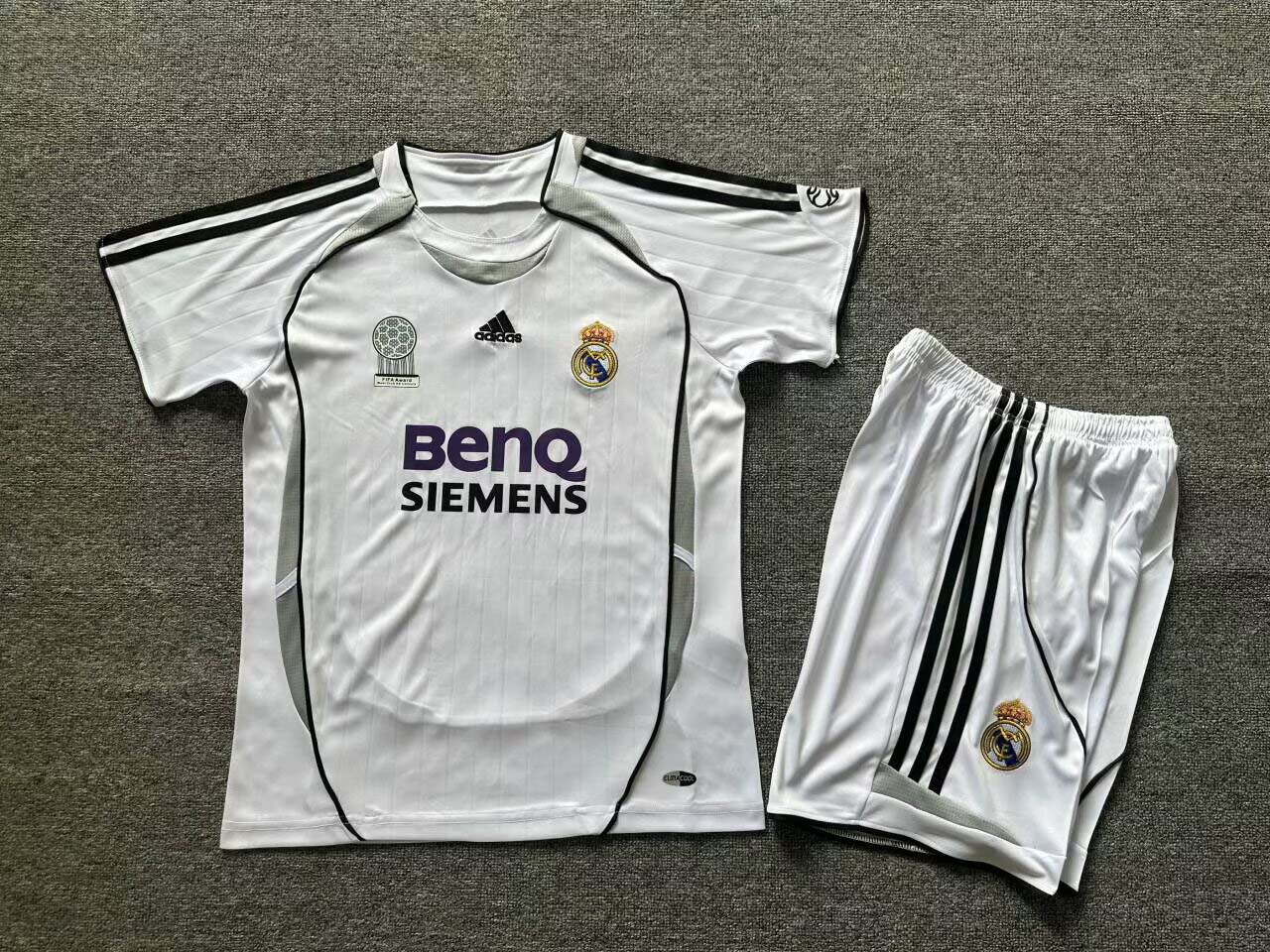 2006/2007 Retro Real Madrid Home Football Shirt Kids Size 1:1 Thai Quality