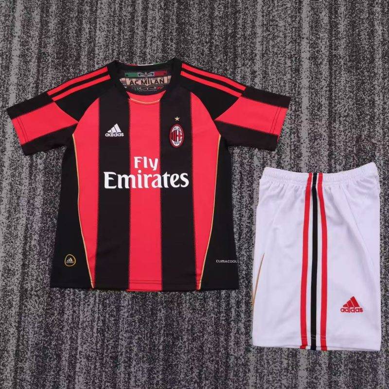 9f727fca69073a0a0c34d083bd35ed23 2011/12 AC Milan Home Football Shirt Kids Size 1:1 Thai Quality