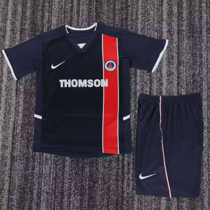 9fe0317c2a0ee052e184d72c8baa37ee 2002/03 Paris Saint-Germain Home Football Shirt Kids Size 1:1 Thai Quality