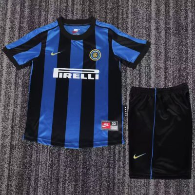 1999/00 Inter Milan Home Football Shirt Kids Size 1:1 Thai Quality