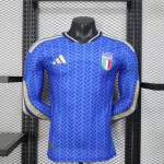 2026 Long Sleeve Player Version Italy Home World Cup Football Shirt 1:1 Thai Quality