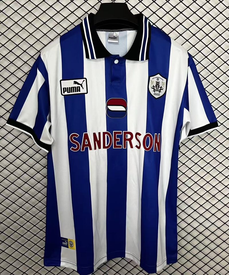 a100e756c362d8f6744436f1b8ff0dd4 1998 Retro Sheffield Wednesday Home Football Shirt 1:1 Thai Quality