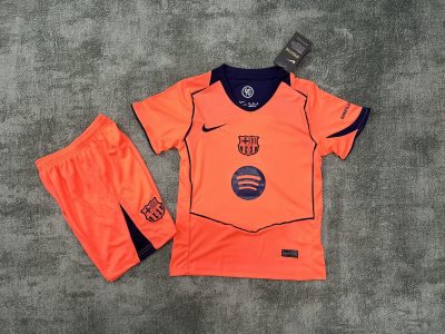2025/2026 Barcelona Third Away Football Shirt Kids Size 1:1 Thai Quality