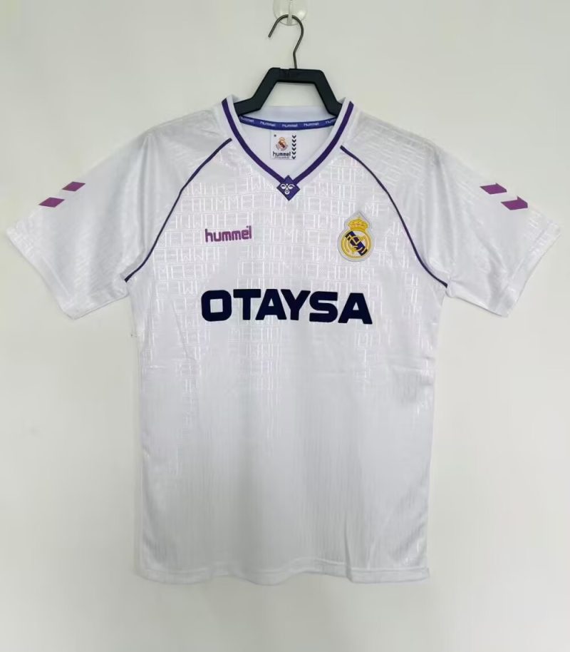 a3460c7ff41a2920f0d8a82bc6123875 1990/1992 Real Madrid Home Football Shirt 1:1 Thai Quality