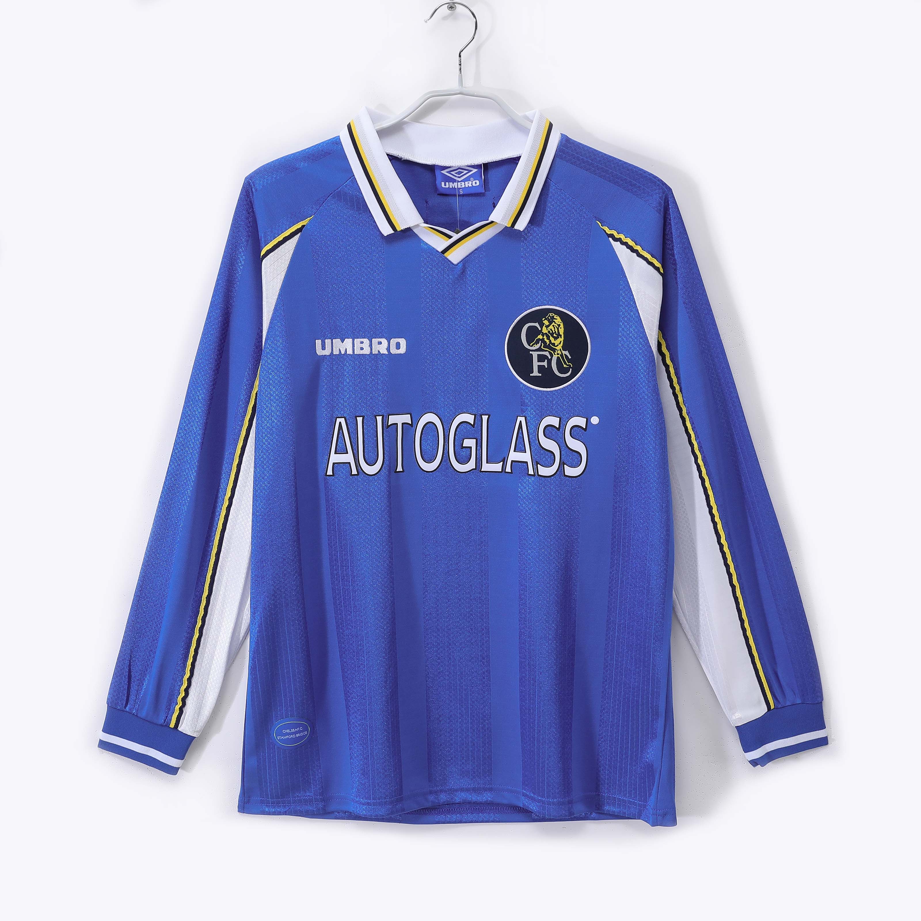 1997/1999 Retro Long Sleeve Chelsea Home Football Shirt 1:1 Thai Quality
