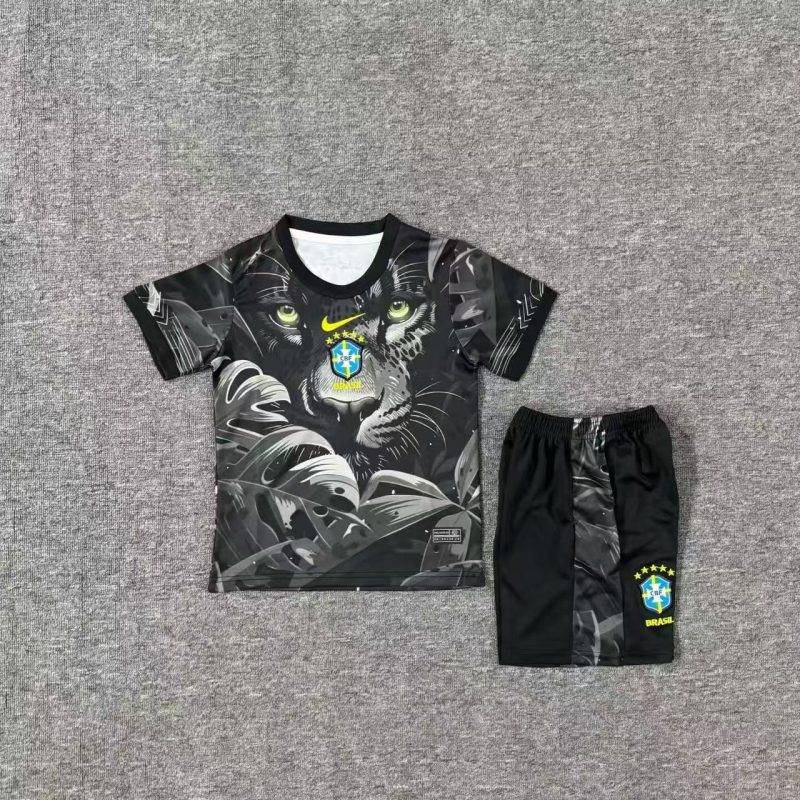 2025 2026 Brazil Special Edition Football Shirt Kids Size 1:1 Thai Quality