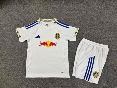 2025/2026 Leeds United Home Football Shirt Kids Size 1:1 Thai Quality
