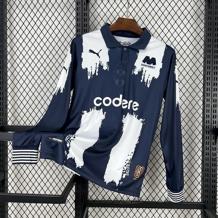 b0190443228909f188ef51c6248d7ad5 2025/2026 Long Sleeve Rayados Monterrey Home Football Shirt 1:1 Thai Quality
