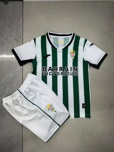 2025/2026 Cordoba CF Home Football Shirt Kids Size 1:1 Thai Quality