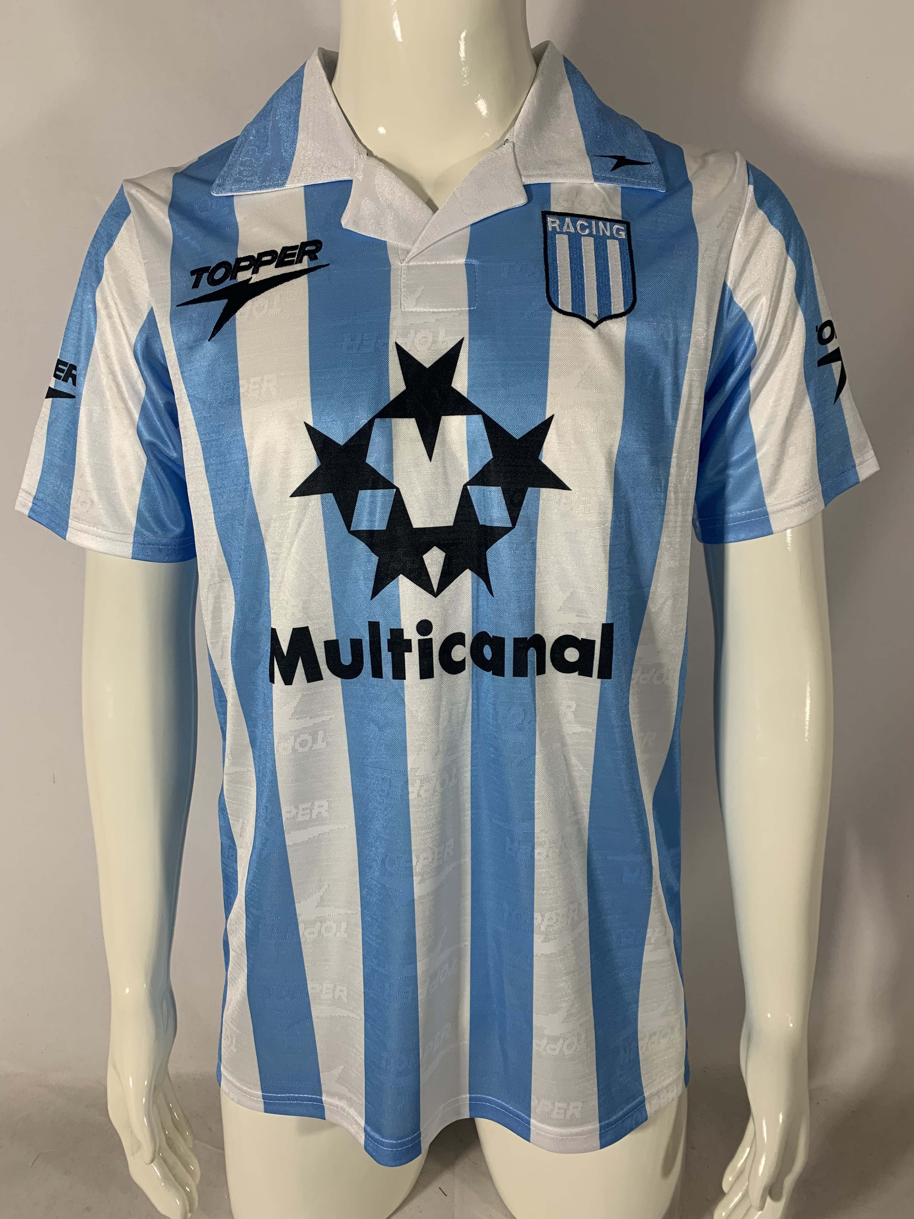 1997/1998 Retro Racing Club de Avellaneda Home Football Shirt 1:1 Thai Quality