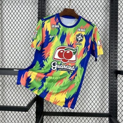 2025 Brazil Pre-match Football Shirt 1:1 Thai Quality
