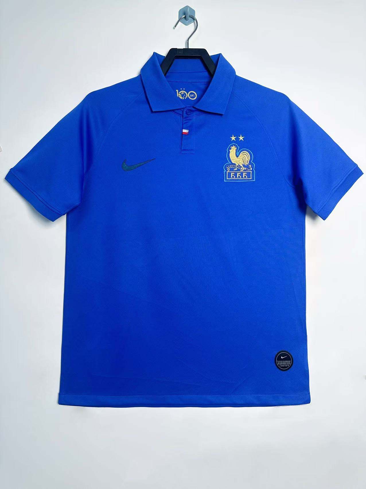 Retro France 100th Anniversary Football Shirt 1:1 Thai Quality