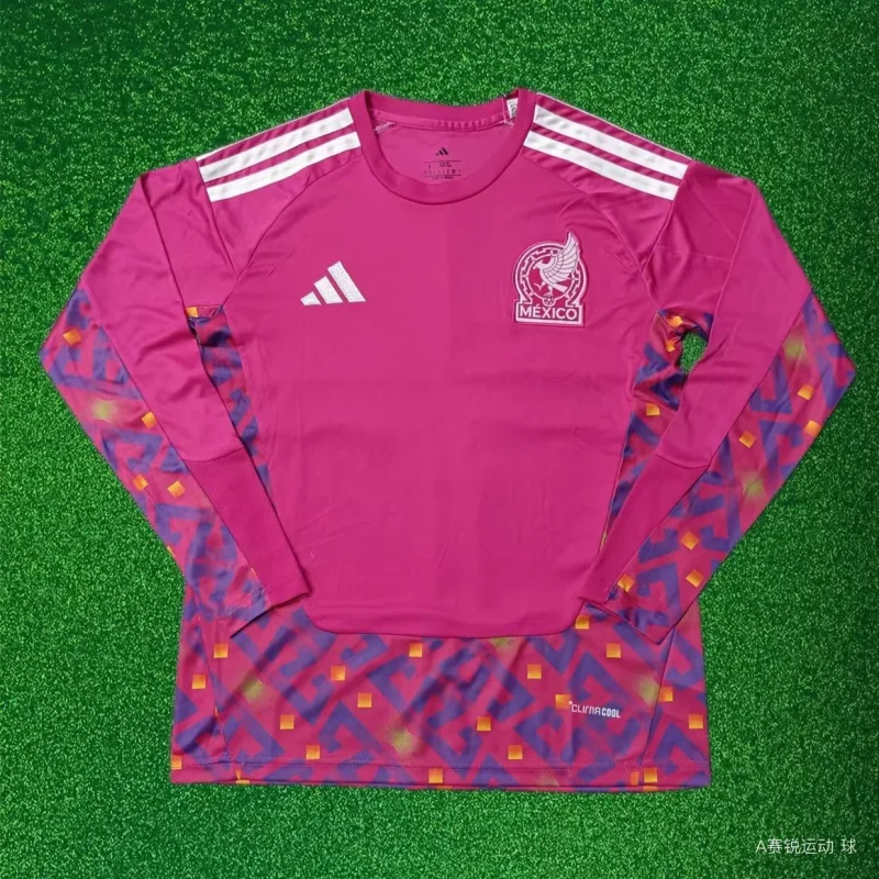 b4b8bf6202ee9604059799691ef91764 2026 Long Sleeve Mexico Goalkeeper Football Shirt 1:1 Thai Quality