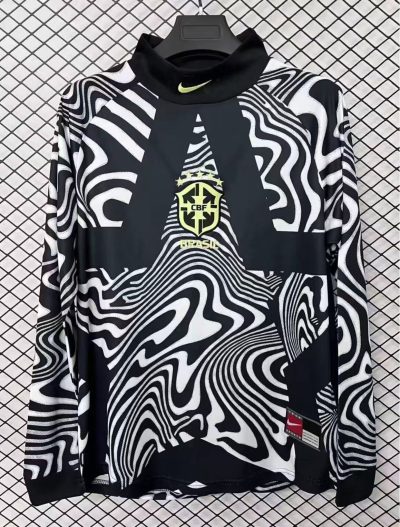 2026 Long Sleeve Brazil Goalkeepers Football Shirt 1:1 Thai Quality