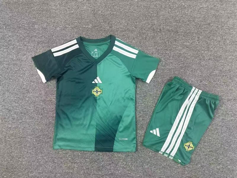 b6ed1ffbb0988ea7943f007bfce70e81 2025/26 Northern Ireland Home Football Shirt Kids Size 1:1 Thai Quality