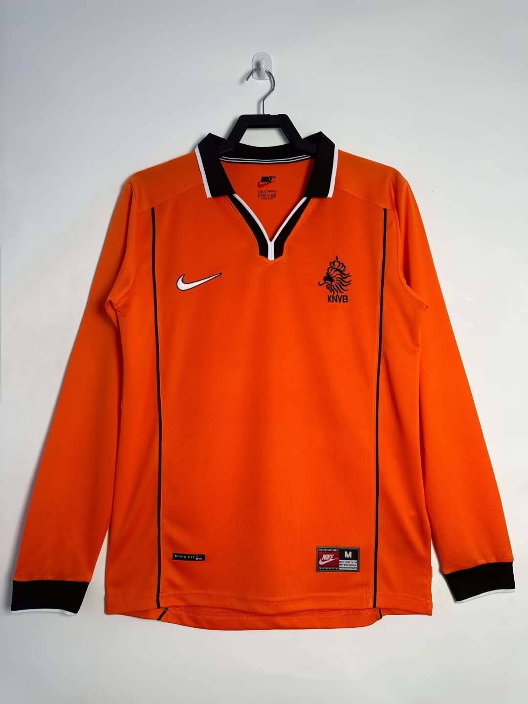 1998 Long Sleeve Retro Netherlands Home Football Shirt 1:1 Thai Quality