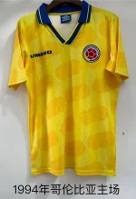 1994 Retro Colombia Home Football Shirt 1:1 Thai Quality