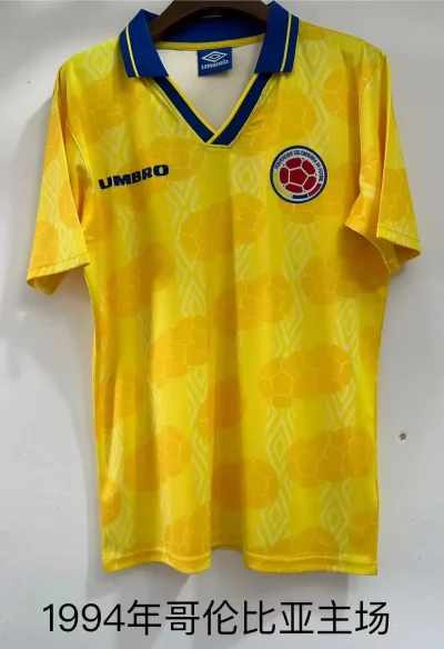 1994 Retro Colombia Home Football Shirt 1:1 Thai Quality
