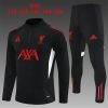 2025/2026 Liverpool Half-Pull Training Suit Football Shirt Kids Size