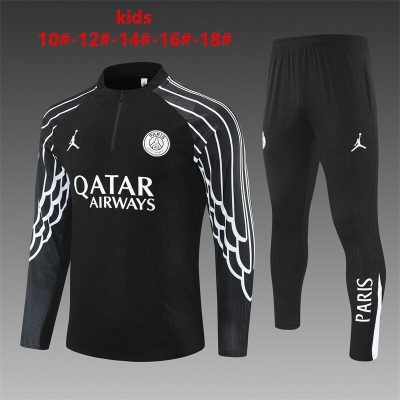 2025/2026 Paris Saint-Germain Half-Pull Training Suit Football Shirt Kids Size