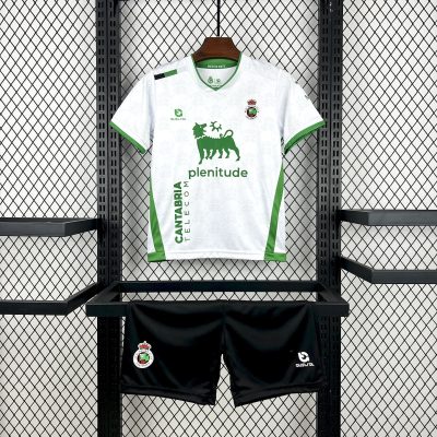 2025/2026 Racing de Santander Home Football Shirt Kids Size 1:1 Thai Quality