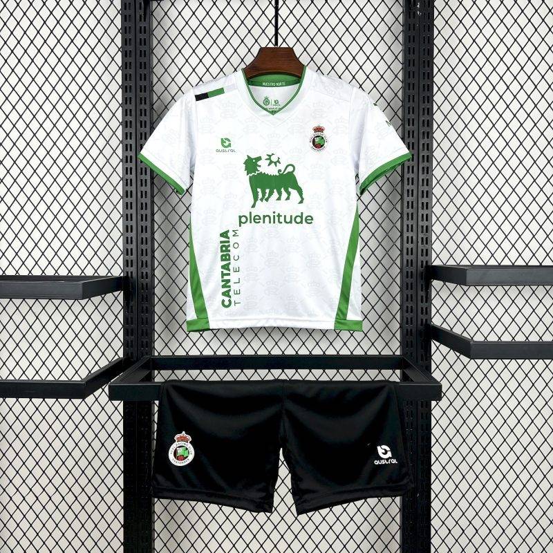 2025/2026 Racing de Santander Home Football Shirt Kids Size 1:1 Thai Quality