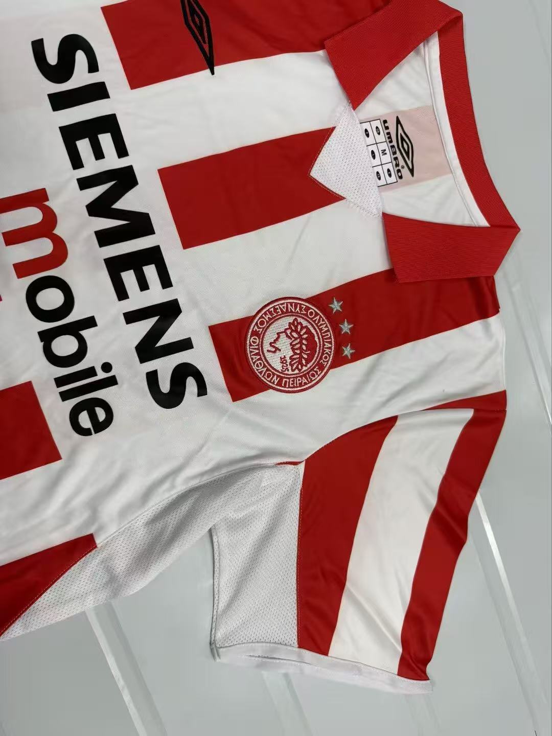 2004/2005 Retro Olympiacos CFP Home Football Shirt 1:1 Thai Quality - Image 4