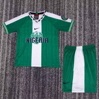 1996 Nigeria Home Football Shirt Kids Size 1:1 Thai Quality