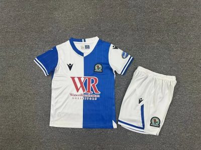 2025/2026 Blackburn Rovers Home Football Shirt Kids Size 1:1 Thai Quality