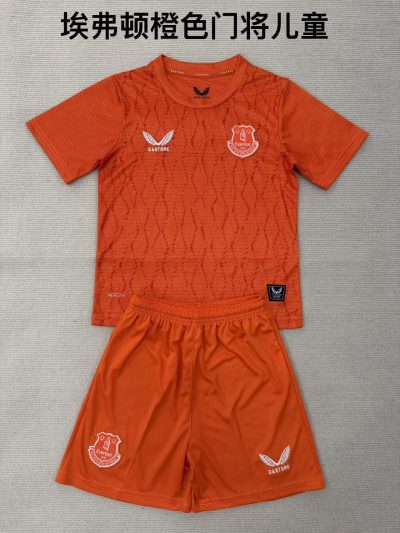 2025/2026 Everton Goalkeeper Football Shirt Kids Size 1:1 Thai Quality