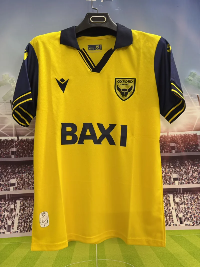 c226746a18742d40e6aff7462baff246 2025/2026 Oxford United Home Football Shirt 1:1 Thai Quality
