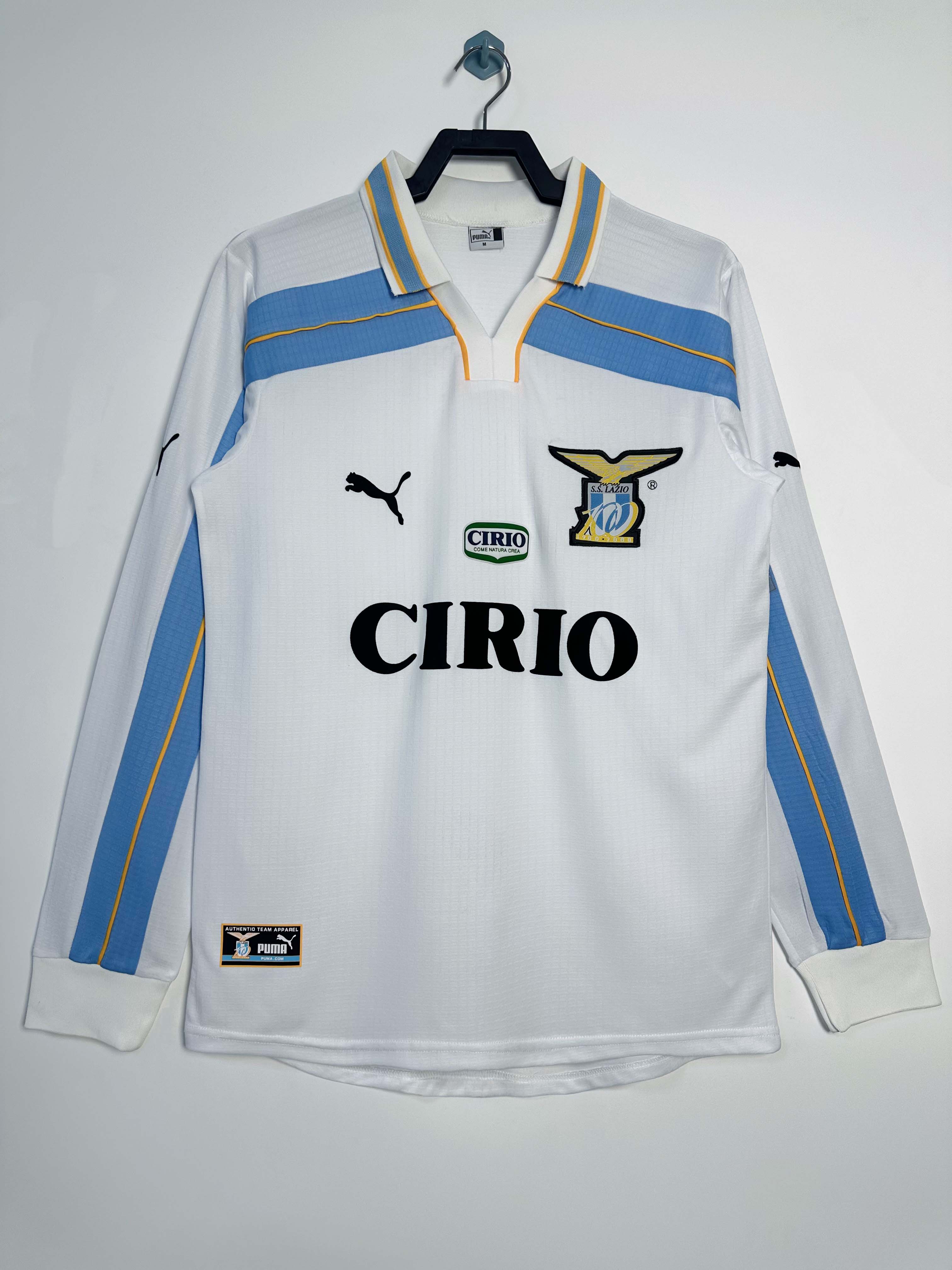 1998/2000 Retro Long Sleeve Lazio Third Away Football Shirt 1:1 Thai Quality