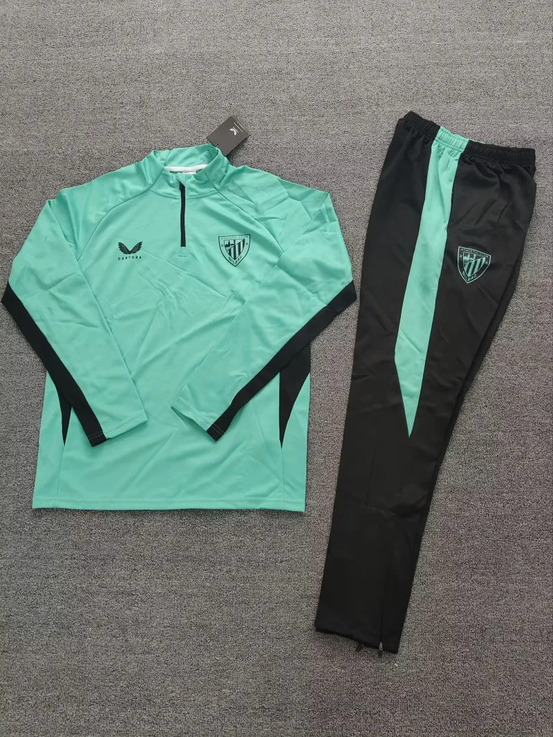 c5a828f6a58c3c4765acfe42f52ad7e4 2025/2026 Athletic Bilbao Half-Pull Training Wear Football Shirt