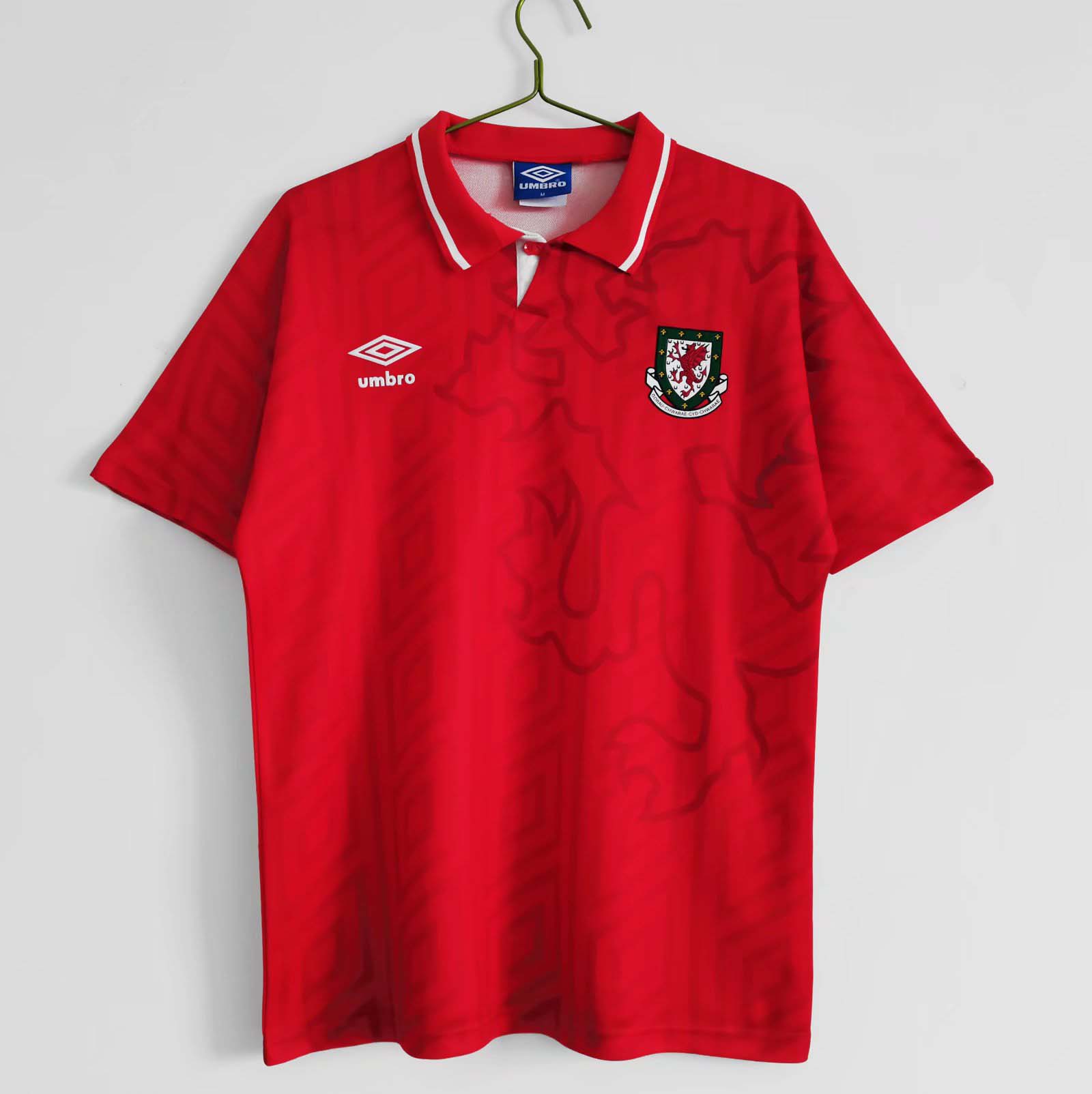 1992/1994 Retro Wales Home Football Shirt 1:1 Thai Qualit