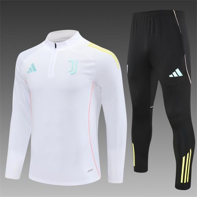 2025/2026 Juventus Half-Pull Training Suit Football Shirt 1:1 Thai Quality Set