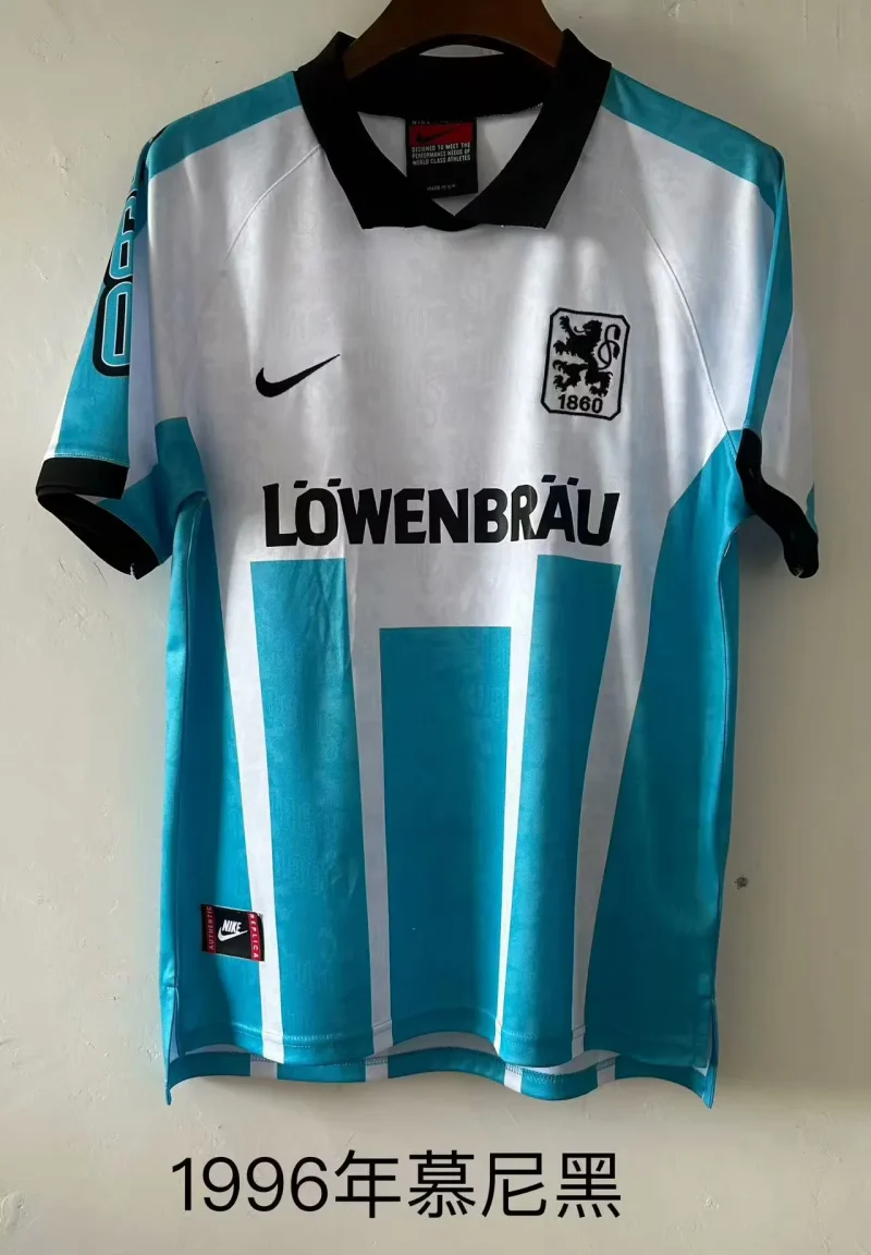 cce96dddd9696c7a1cc6064c423ea5ec 1996 Retro TSV 1860 München Home Football Shirt 1:1 Thai Quality