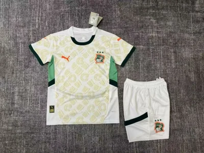 2024/2025 Ivory Coast Away Football Shirt Kids Size 1:1 Thai Quality