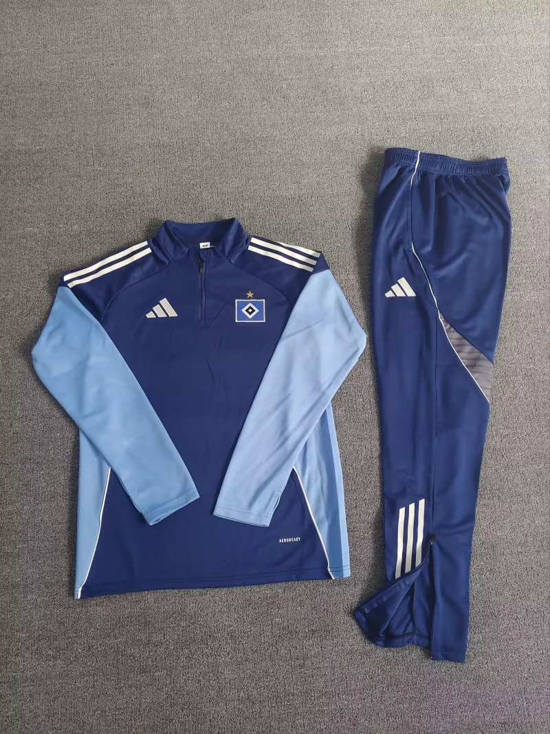 d033287e601136674b6ad0948905af99 2025/2026 Hamburger SV Half-Pull Training Wear Football Shirt
