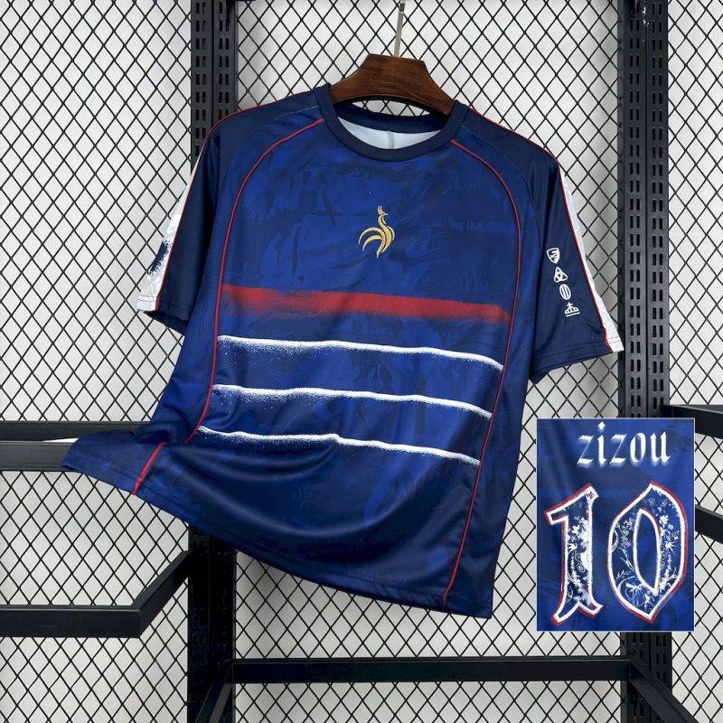 d15675d3c4aa75b7dfab8b200b4540b7 2025 France Zizou #10 Football Shirt 1:1 Thai Quality