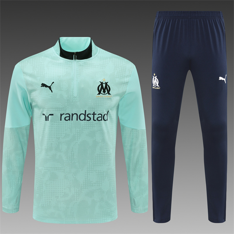 d19c06dd858cb1c6a1ae0e693e8bdfa1 2025/2026 Marseille Half-Pull Training Suit Football Shirt 1:1 Thai Quality Set