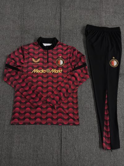 25/26 Feyenoord Half-Pull Training Suit Football 1:1 Thai Quality Set