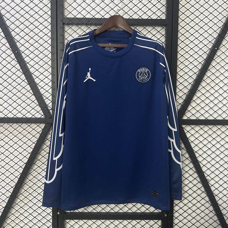 d2761c97c02df44daac2dbcc6a7b2797 2024/2025 Long Sleeve Paris Saint-Germain Fourth Away Football Shirt 1:1 Thai Quality