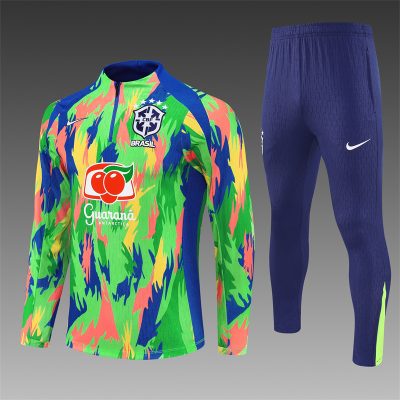 2025 Brazil Half-Pull Football Shirt 1:1 Thai Quality Set