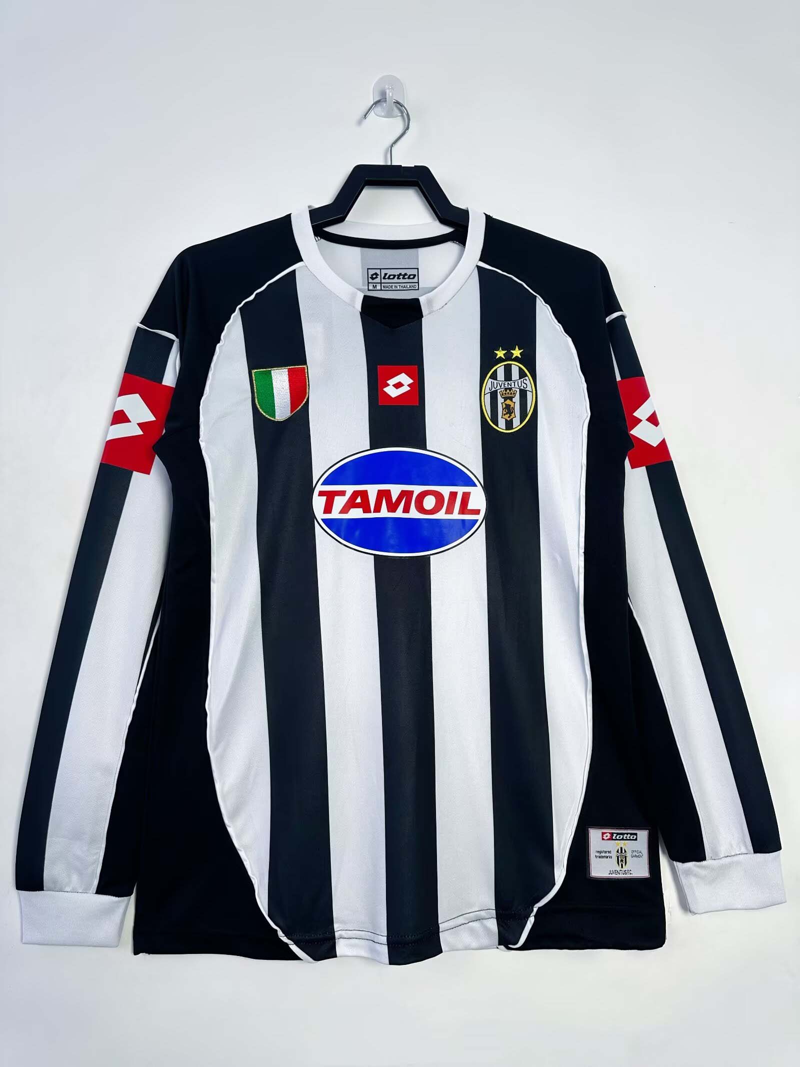 2002/2003 Retro Long Sleeve Juventus Home Football Shirt 1:1 Thai Quality
